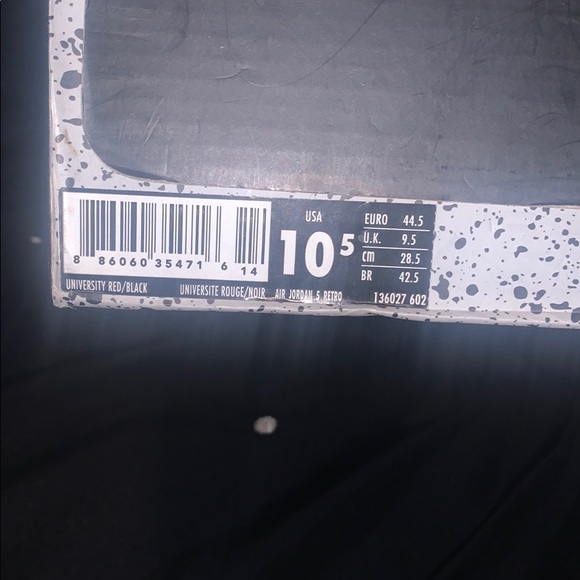 Retro 5 suede condition 9/10 - Picture 5 of 5